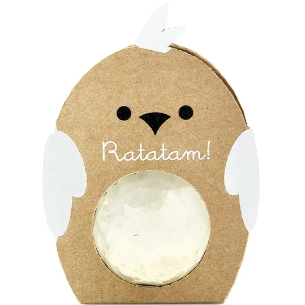Shop Ratatam Balle rebondissante facettes oiseau – Blanc