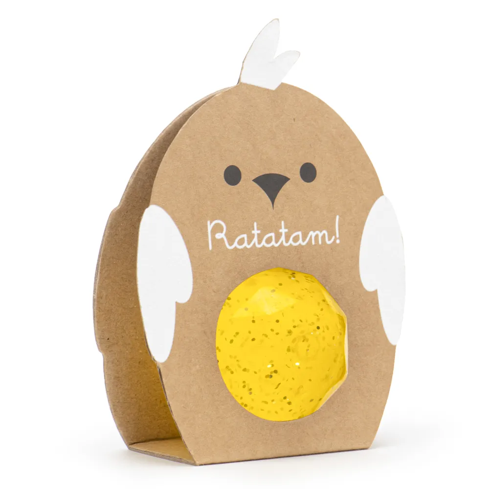 Store Ratatam Balle rebondissante facettes oiseau – Jaune