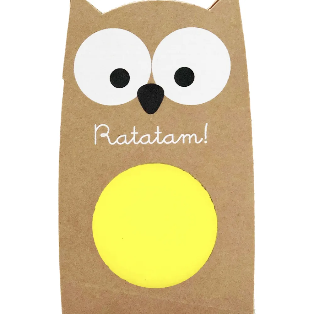 Outlet Ratatam Balle rebondissante hibou 57 mm – Jaune