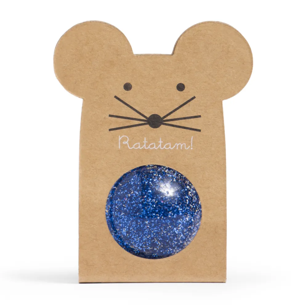 Discount Ratatam Balle rebondissante souris pailletée – Bleu
