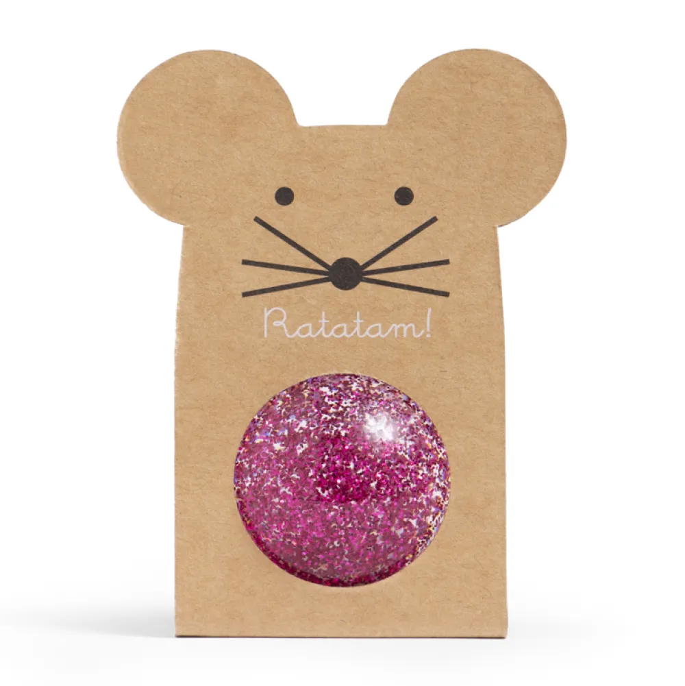 Best Ratatam Balle rebondissante souris pailletée – Rose