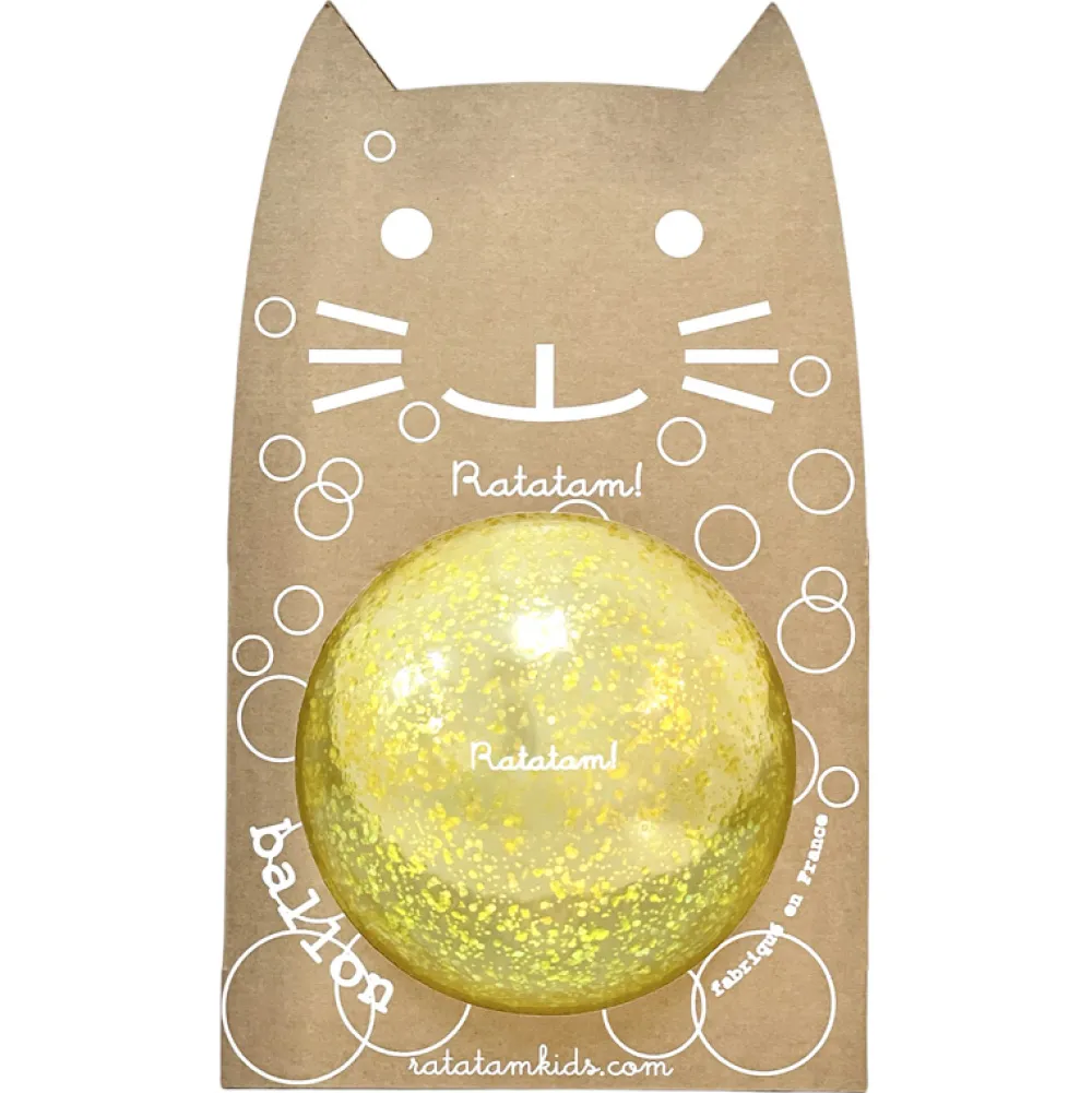 New Ratatam Ballon chat bulle jaune 15 cm