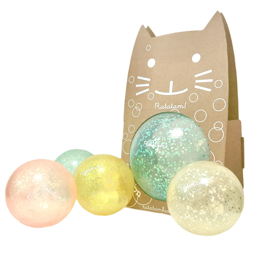 New Ratatam Ballon chat bulle jaune 15 cm