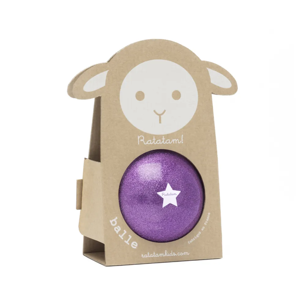 Sale Ratatam Ballon mouton pailleté 10 cm – Violet