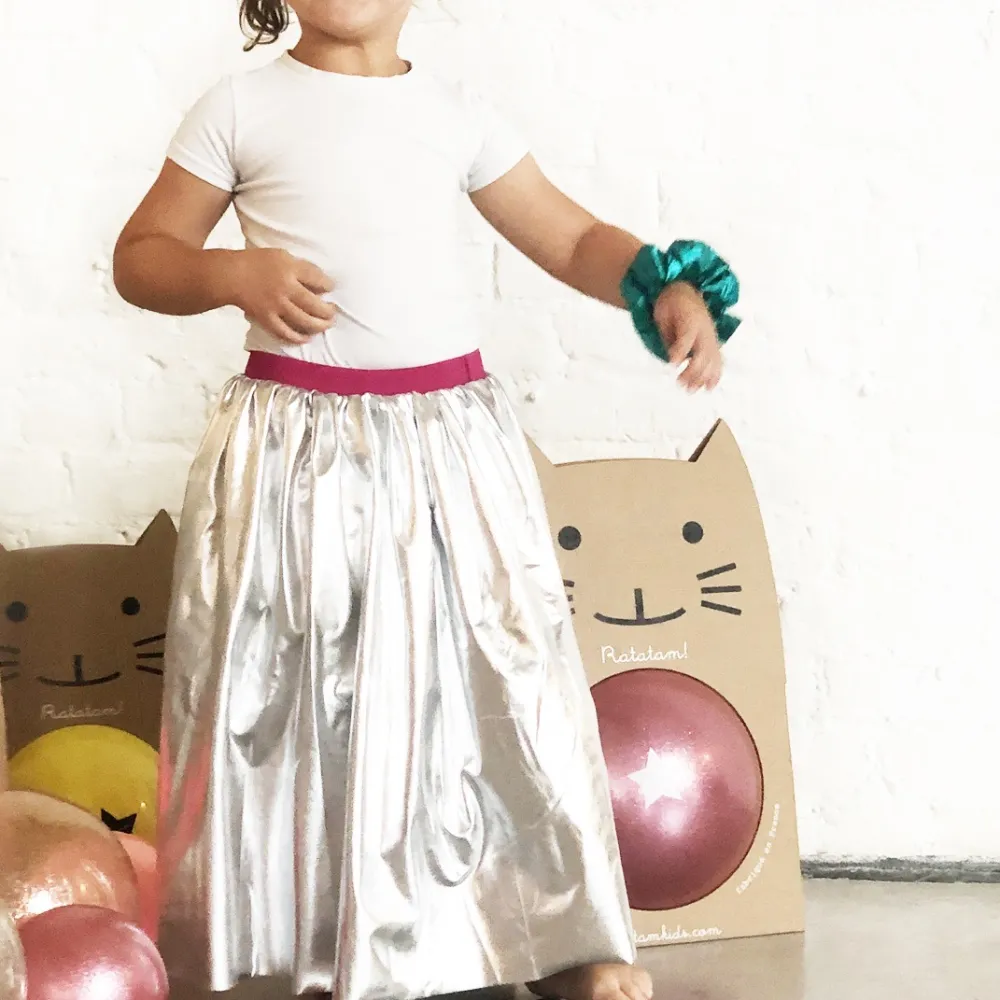 Hot Ratatam JUPE DISCO ARGENT/ SILVER DISCO SKIRT