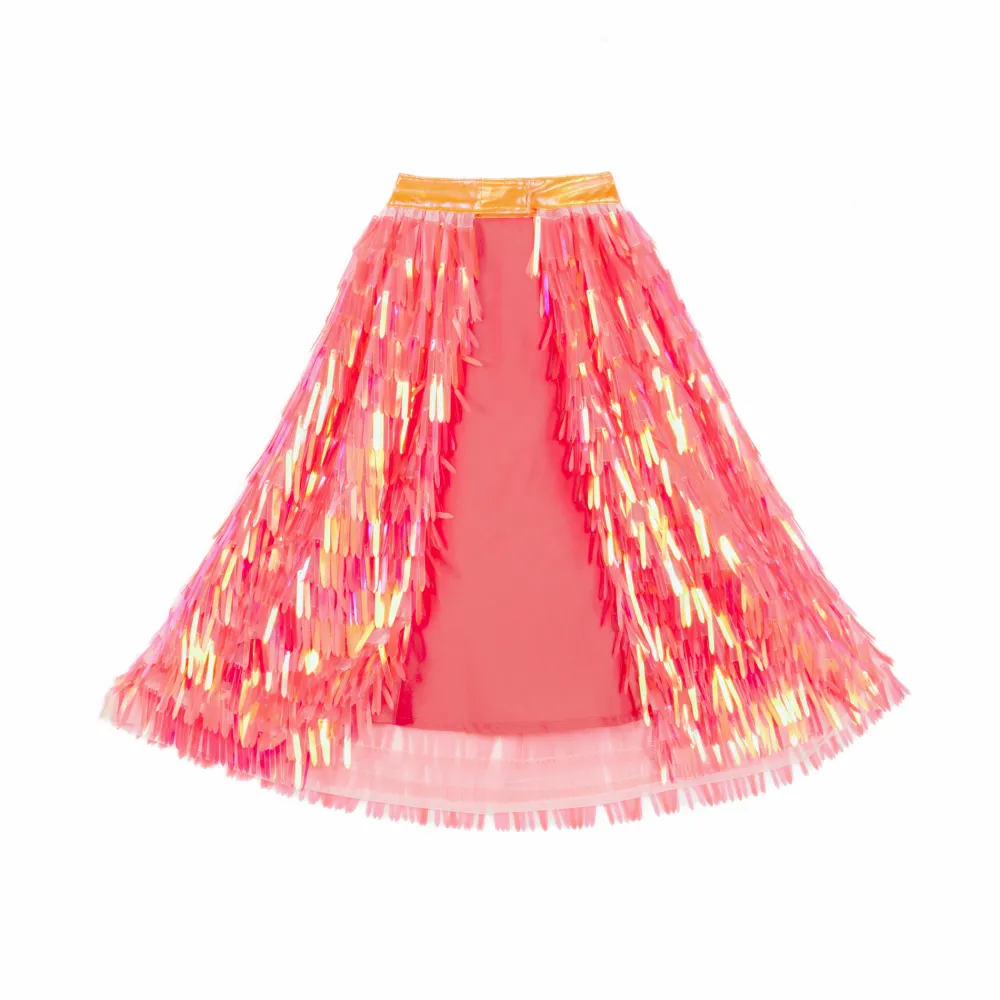 Outlet Ratatam La cape holographique à franges – Corail