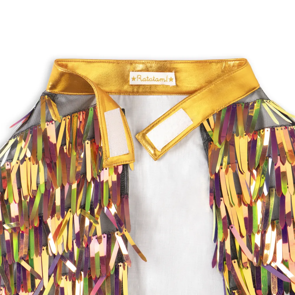 Cheap Ratatam La cape holographique à franges – Or