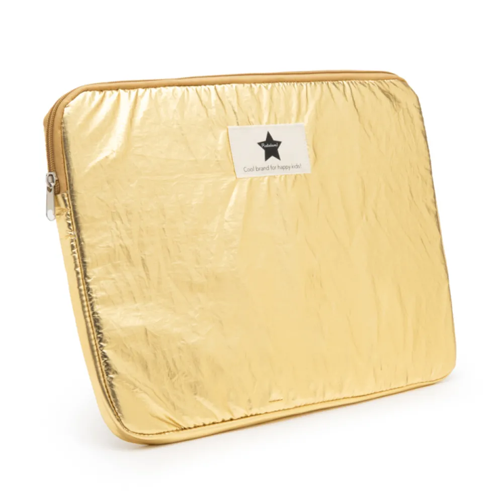 Outlet Ratatam La Pochette Ordinateur Brillante Métallisée – Or