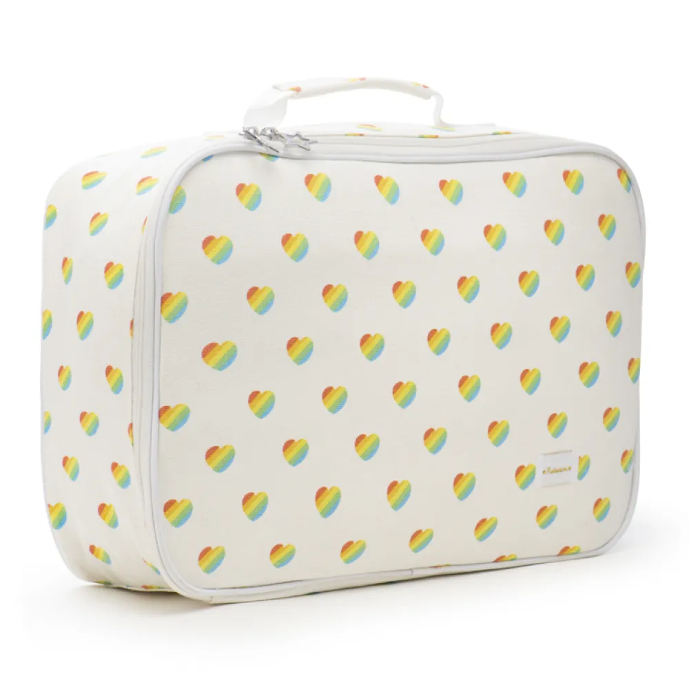 Best Sale Ratatam La valise weekend cotton petits coeurs rétro – Multico