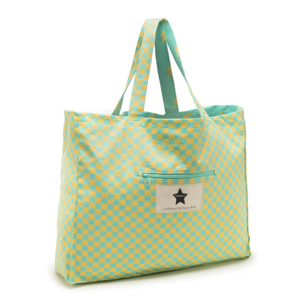 Sale Ratatam Le Grand Cabas coton éclair – Bleu
