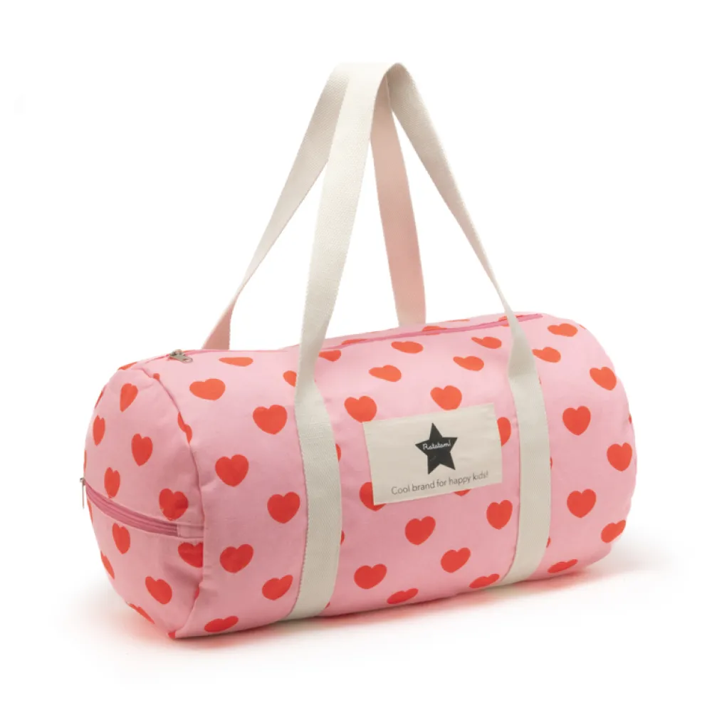 Flash Sale Ratatam Le Sac Bowling Motifs Petits Coeurs – Rose