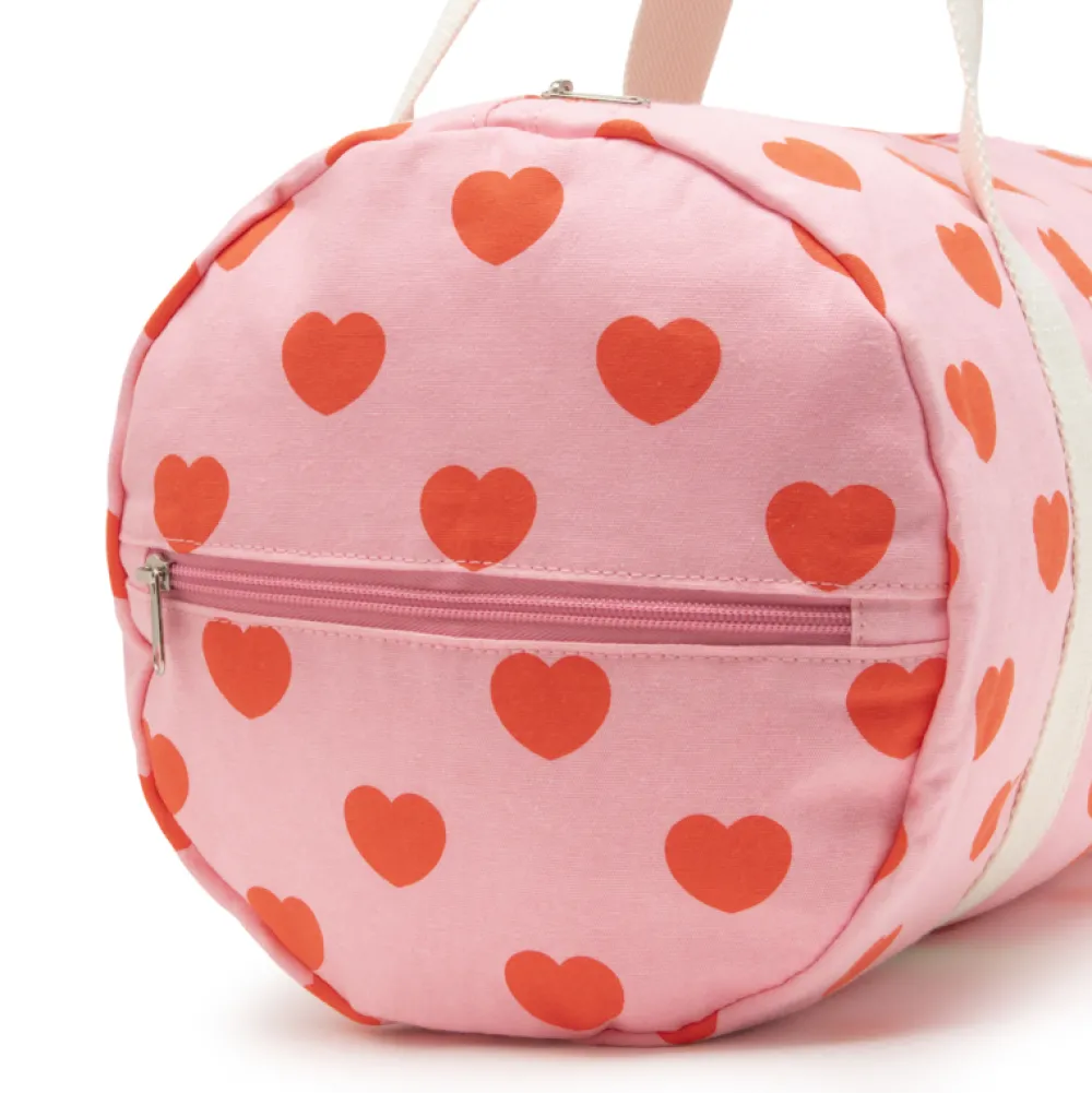 Flash Sale Ratatam Le Sac Bowling Motifs Petits Coeurs – Rose