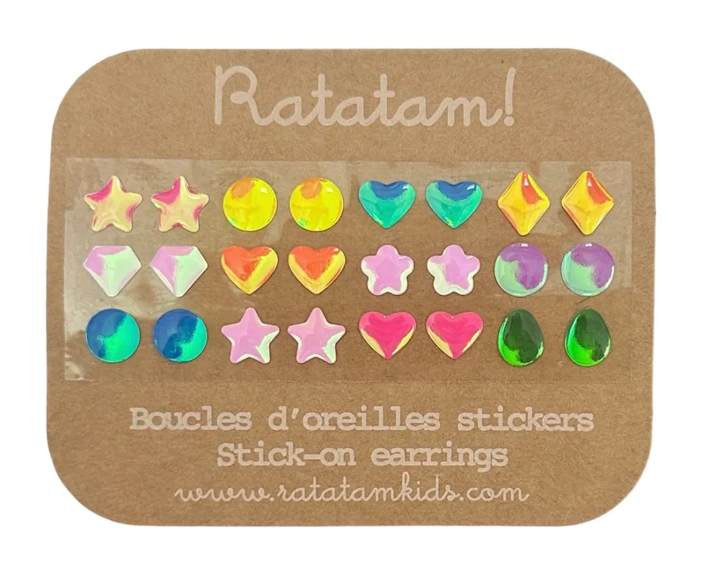 Discount Ratatam Lot de 12 boucles d’oreille autocollante