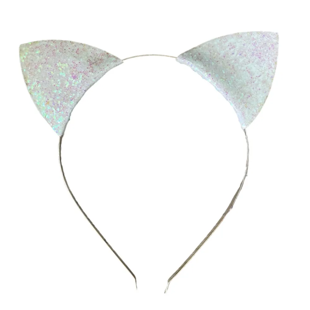 New Ratatam Serre tête oreilles de chat – Blanc