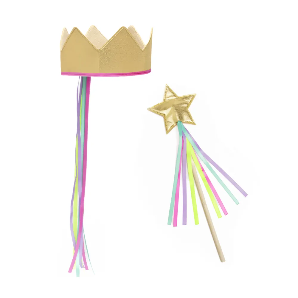 Store Ratatam Set baguette + couronne – Or