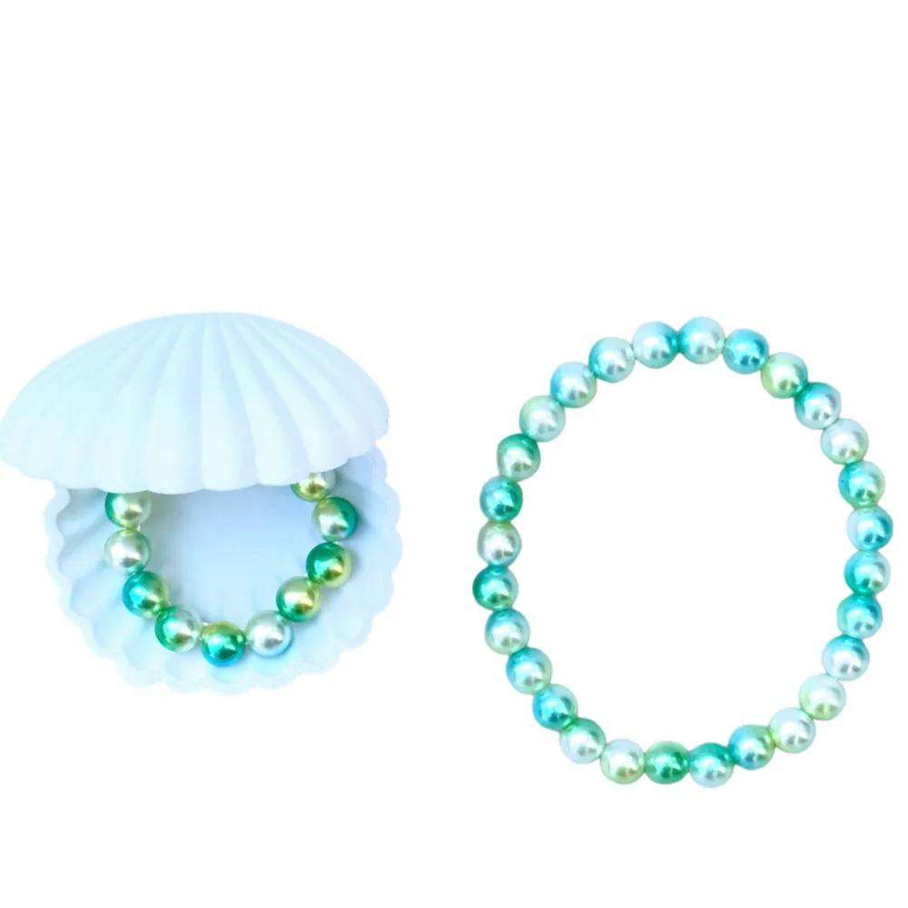 Flash Sale Ratatam Set coquillage bijoux perles – Vert