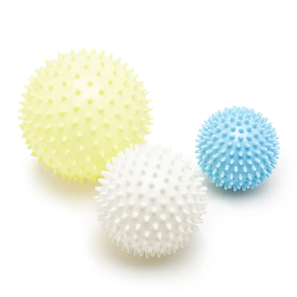 Cheap Ratatam Set de 3 balles hérisson – Blanc Jaune Bleu