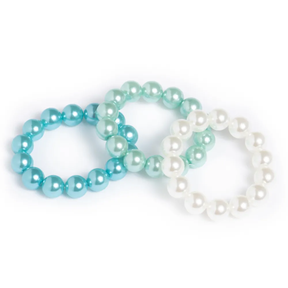Best Ratatam Set de 3 bracelets perles – Bleu