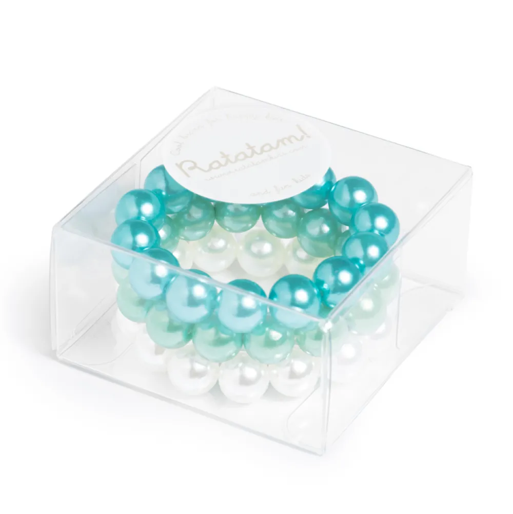Best Ratatam Set de 3 bracelets perles – Bleu
