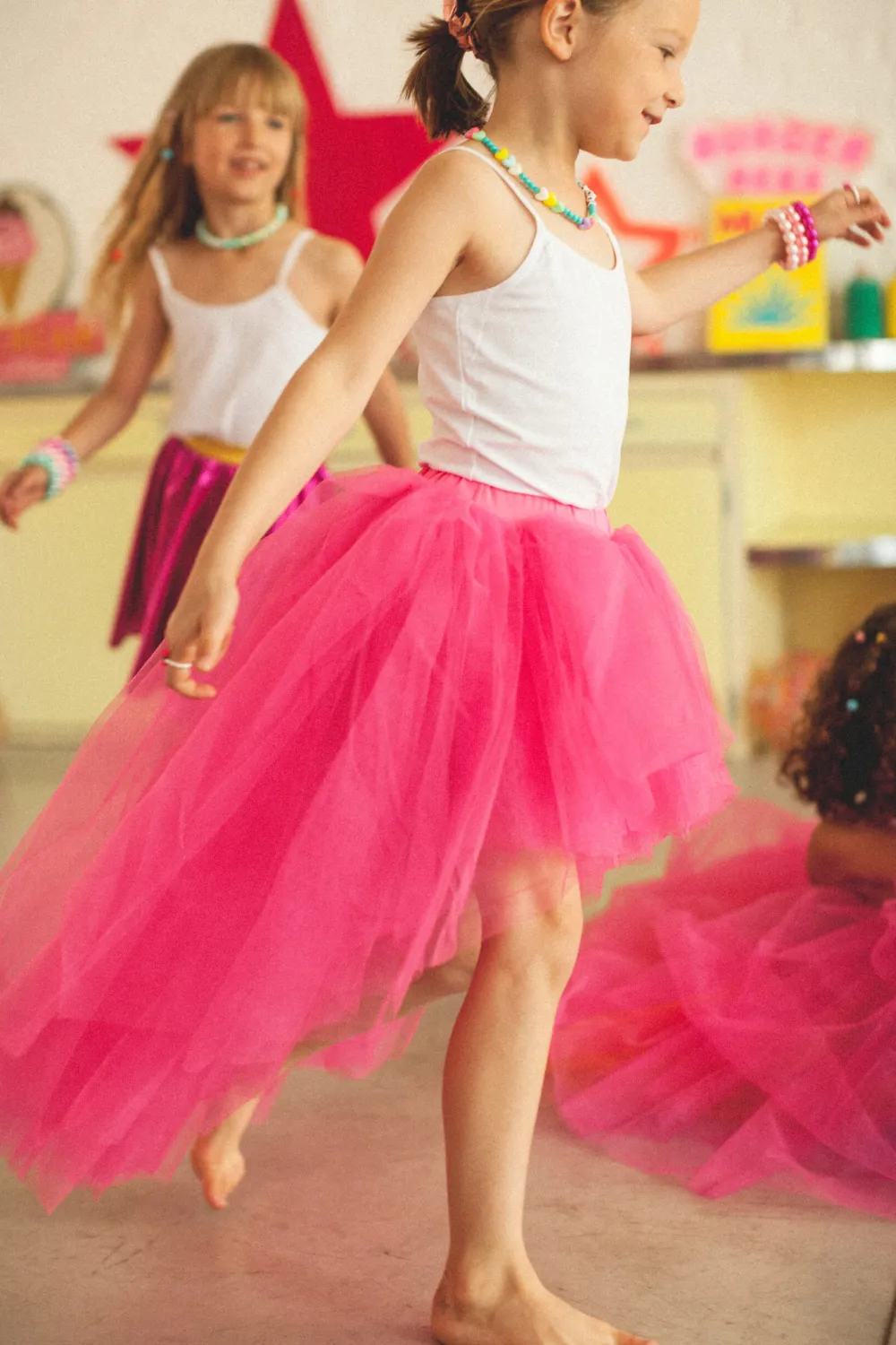 Shop Ratatam Tutu long rock fuchsia